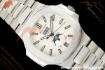 Patek Philippe - Nautilus 40.5mm Annual Calendar 5726/1A SS/SS White DF DD324