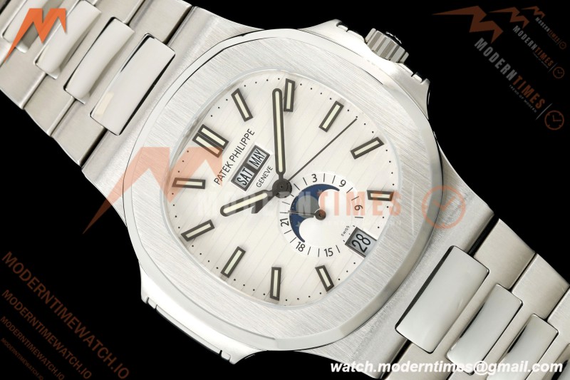 Patek Philippe - Nautilus 40.5mm Annual Calendar 5726/1A SS/SS White DF DD324