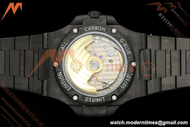 Patek Philippe - Nautilus DiW 5711 40mm All Carbon Motley Black FC/FC Forged Carbon Canvas Dial DIWF A324CS