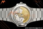 Patek Philippe - Nautilus Ladies 7118 35mm SS/SS Wht/Stk Diamonod 3KF DD324