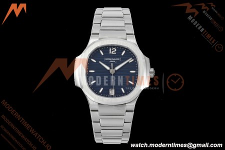 Patek Philippe - Nautilus Ladies 7118 35mm SS/SS Blue Dial 3KF DD324