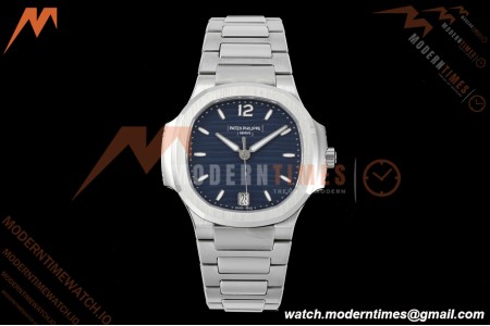 Patek Philippe - Nautilus Ladies 7118 35mm SS/SS Blue Dial 3KF DD324