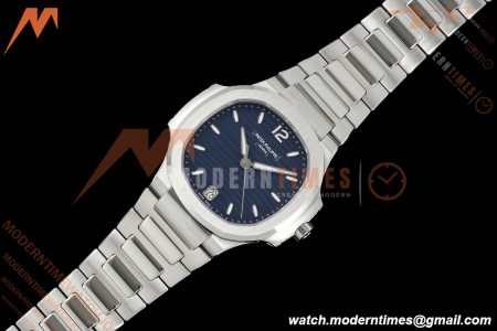 Patek Philippe - Nautilus Ladies 7118 35mm SS/SS Blue Dial 3KF DD324