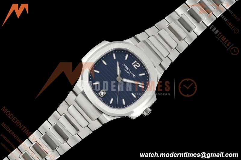 Patek Philippe - Nautilus Ladies 7118 35mm SS/SS Blue Dial 3KF DD324