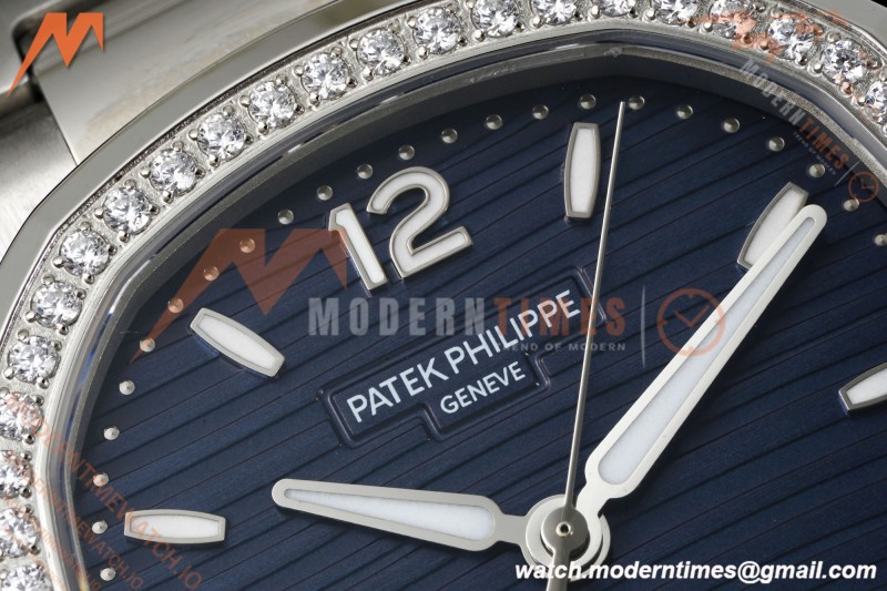 Patek Philippe - Nautilus Ladies 7118 35mm SS/SS Blu/Stk Diamonod 3KF DD324 | 파텍 필립 - 노틸러스 레이디스 7118 35mm SS/SS 블루/스틸 다이아몬드 3KF DD324