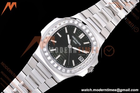 Patek Philippe - Nautilus Automatic 40mm 5711/1300A SS/SS Diamond Green Dial DDF DD330