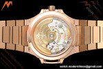 Patek Philippe - Nautilus Ladies 7118 35mm RG/RG Wht/Stk DDF DD324