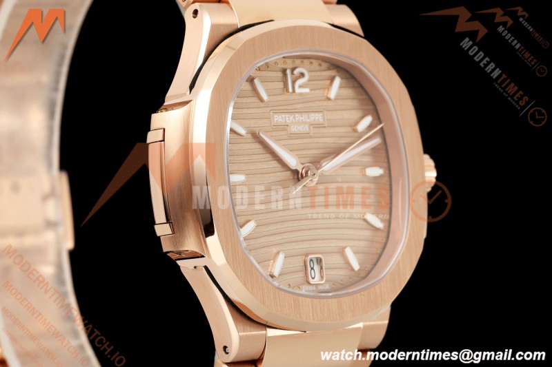 Patek Philippe - Nautilus Ladies 7118 35mm RG/RG Champ/Stk DDF DD324