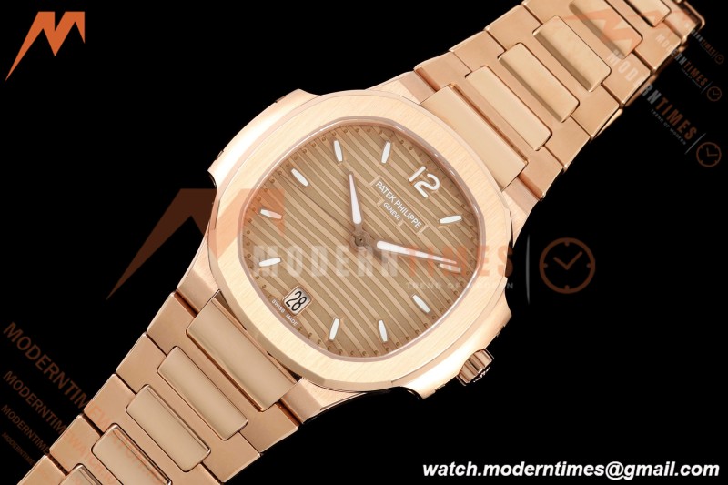 Patek Philippe - Nautilus Ladies 7118 35mm RG/RG Champ/Stk DDF DD324