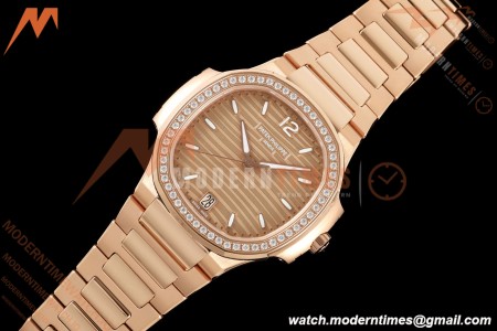 Patek Philippe - Nautilus Ladies 7118 35mm RG/DIA Champ/Stk DDF DD324