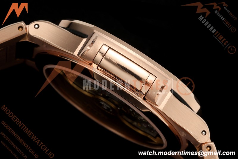 Patek Philippe - Nautilus Ladies 7118 35mm RG/DIA Champ/Stk DDF DD324 | 파텍 필립 - 노틸러스 레이디스 7118 35mm 로즈 골드/다이아 샴페인/바 인덱스 DDF DD324