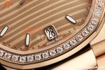 Patek Philippe - Nautilus Ladies 7118 35mm RG/DIA Champ/Stk DDF DD324 | 파텍 필립 - 노틸러스 레이디스 7118 35mm 로즈 골드/다이아 샴페인/바 인덱스 DDF DD324