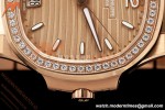 Patek Philippe - Nautilus Ladies 7118 35mm RG/DIA Champ/Stk DDF DD324 | 파텍 필립 - 노틸러스 레이디스 7118 35mm 로즈 골드/다이아 샴페인/바 인덱스 DDF DD324