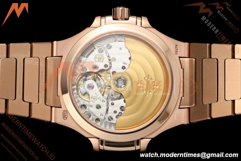 Patek Philippe - Nautilus Ladies 7118 35mm RG/DIA Champ/Stk DDF DD324 | 파텍 필립 - 노틸러스 레이디스 7118 35mm 로즈 골드/다이아 샴페인/바 인덱스 DDF DD324
