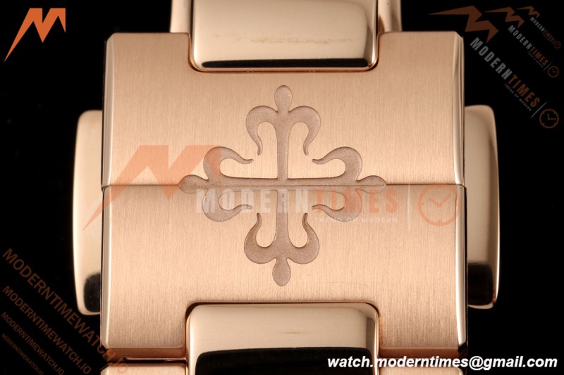 Patek Philippe - Nautilus Ladies 7118 35mm RG/DIA Wht/Stk DDF DD324 | 파텍 필립 - 노틸러스 레이디스 7118 35mm 로즈 골드/다이아 화이트/바 인덱스 DDF DD324