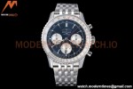 Breitling - Navitimer Chronograph B01 43mm SS/SS Blue/Wht BLS A7750 Mod