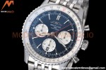 Breitling - Navitimer Chronograph B01 43mm SS/SS Blue/Wht BLS A7750 Mod