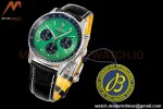 Breitling - Navitimer Chronograph B01 43mm SS/LE Green/Blk BLS A7750 Mod