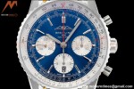 Breitling - Navitimer Chronograph B01 43mm SS/LE Blue/Wht BLS A7750 Mod