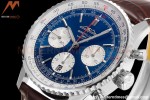 Breitling - Navitimer Chronograph B01 43mm SS/LE Blue/Wht BLS A7750 Mod