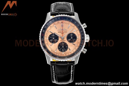 Breitling - Navitimer Chronograph B01 43mm SS/LE Champange/Blk BLS A7750 Mod
