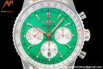 Breitling - Navitimer Chronograph B01 43mm SS/LE Mint Green/Wht BLS A7750 Mod