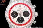 Breitling - Navitimer Chronograph B01 43mm SS/LE Wht/Stk Boeing 747 BLS A7750 Mod