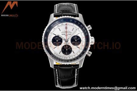 Breitling - Navitimer Chronograph B01 43mm SS/LE Silv/Stk BLS A7750 Mod