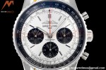 Breitling - Navitimer Chronograph B01 43mm SS/LE Silv/Stk BLS A7750 Mod