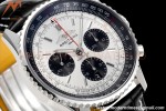 Breitling - Navitimer Chronograph B01 43mm SS/LE Silv/Stk BLS A7750 Mod