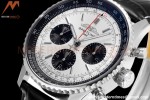 Breitling - Navitimer Chronograph B01 43mm SS/LE Silv/Stk BLS A7750 Mod