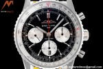 Breitling - Navitimer Chronograph B01 43mm SS/LE Blk/Stk BLS A7750 Mod