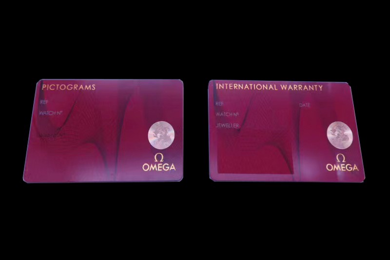 Omega - Red Velvet Portable Watch Pouch with Warranty Card