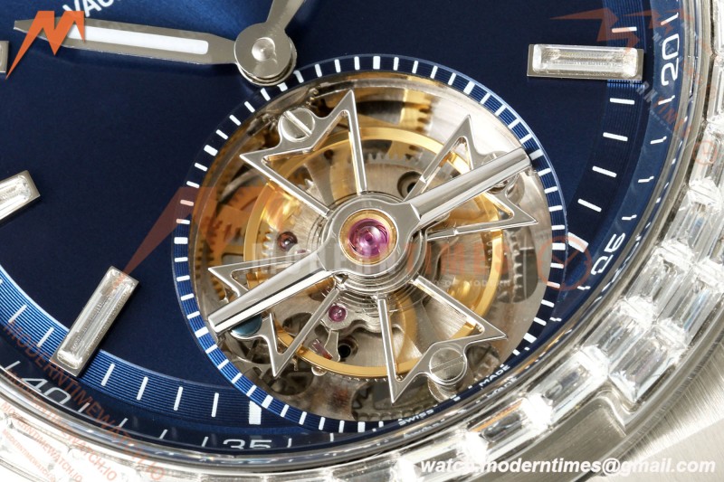 Vacheron Constantin - Overseas 6007V/210G-B955 Diamond SS/SS Blue/Stk ANTF Tourb