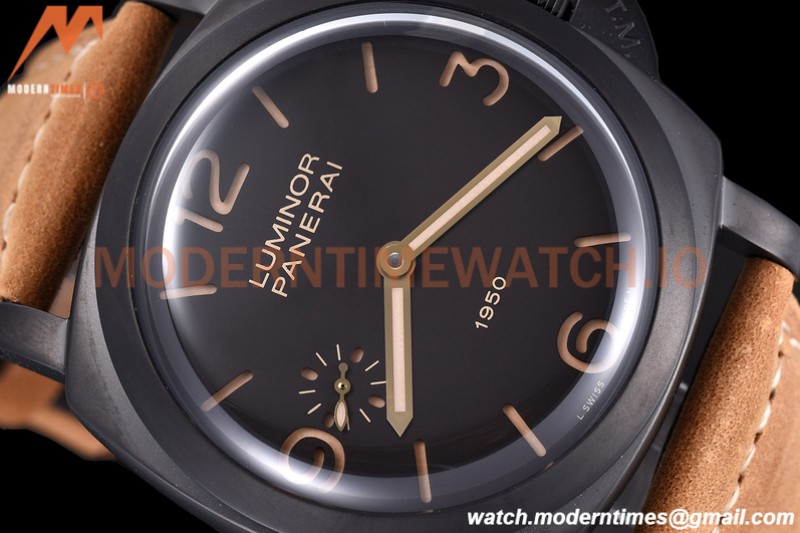 Panerai - Pam375  Luminor 1950 3 Days Composite 47mm PVD/LE Black HWF P3000