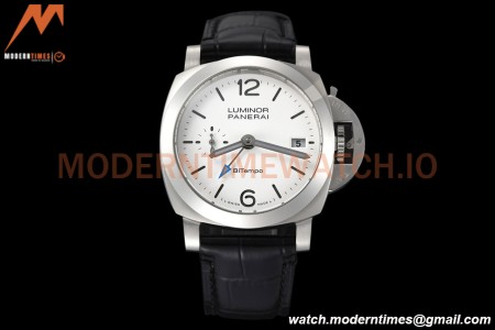 Panerai - PAM1367 Luminor Quaranta BiTempo GMT 40mm SS/LE White VSF P900