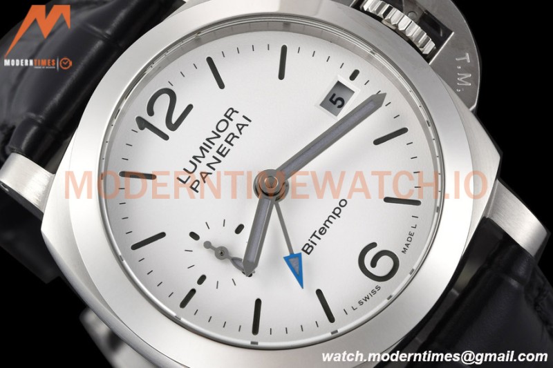 Panerai - PAM1367 Luminor Quaranta BiTempo GMT 40mm SS/LE White VSF P900