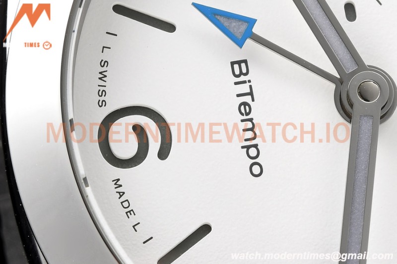 Panerai - PAM1367 Luminor Quaranta BiTempo GMT 40mm SS/LE White VSF P900