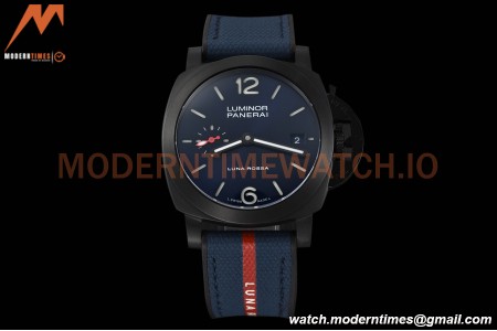 Panerai - PAM1408 Luminor Quaranta Luna Rossa 40mm DLC/RU Blue VSF P900