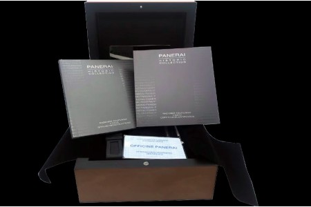 Panerai - Brown Wooden Box Set 1:1 Top Quality with Full Set of Booklets and Card