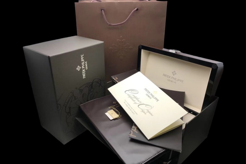 Patek Philippe - Large Wooden Box Set 1:1 Quality with Full Set of Booklets and Card