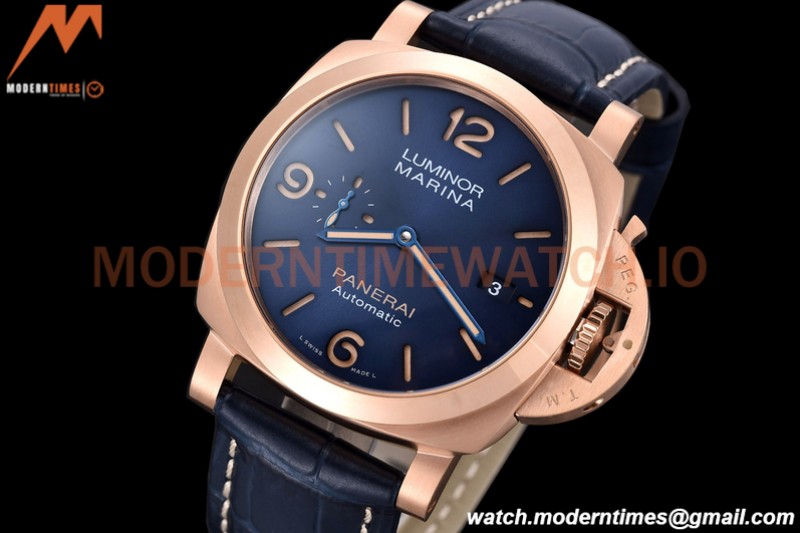Panerai - PAM1112 Luminor Marina Goldtech 44mm RG/LE Blue TTF P9010