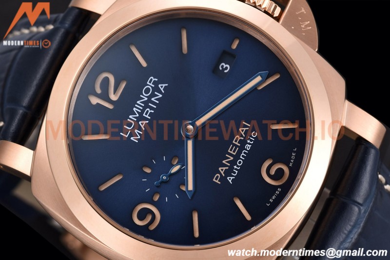 Panerai - PAM1112 Luminor Marina Goldtech 44mm RG/LE Blue TTF P9010