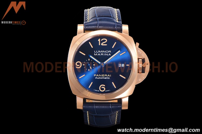 Panerai - PAM1114 Luminor Marina Automatic 44mm RG/LE Blue VSF P9010