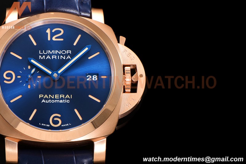 Panerai - PAM1114 Luminor Marina Automatic 44mm RG/LE Blue VSF P9010