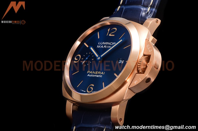 Panerai - PAM1114 Luminor Marina Automatic 44mm RG/LE Blue VSF P9010