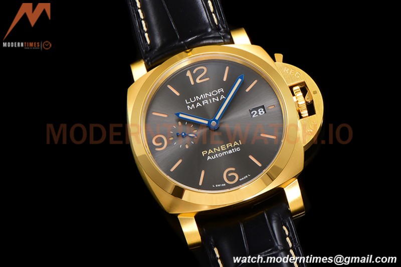 Panerai - PAM1115 Luminor Marina Automatic 44mm YG/LE Grey VSF P9010