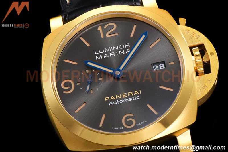 Panerai - PAM1115 Luminor Marina Automatic 44mm YG/LE Grey VSF P9010