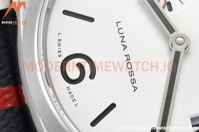 Panerai - PAM1381 Luminor Due Luna Rossa 42mm SS/RU White VSF P900