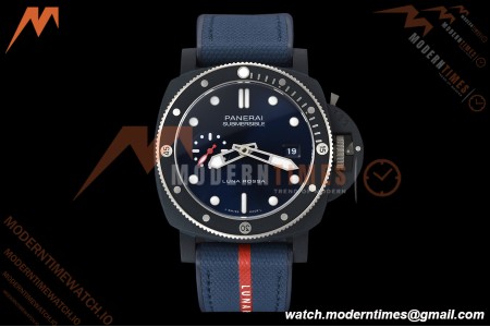 Panerai - PAM1466 Submersible QuarantaQuattro Luna Rossa 44mm CER/RU Blue VSF P900